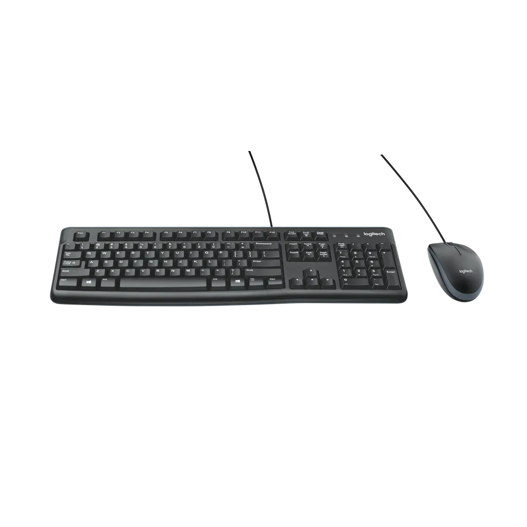 Logitech MK120 Wired Desktop Combo Black