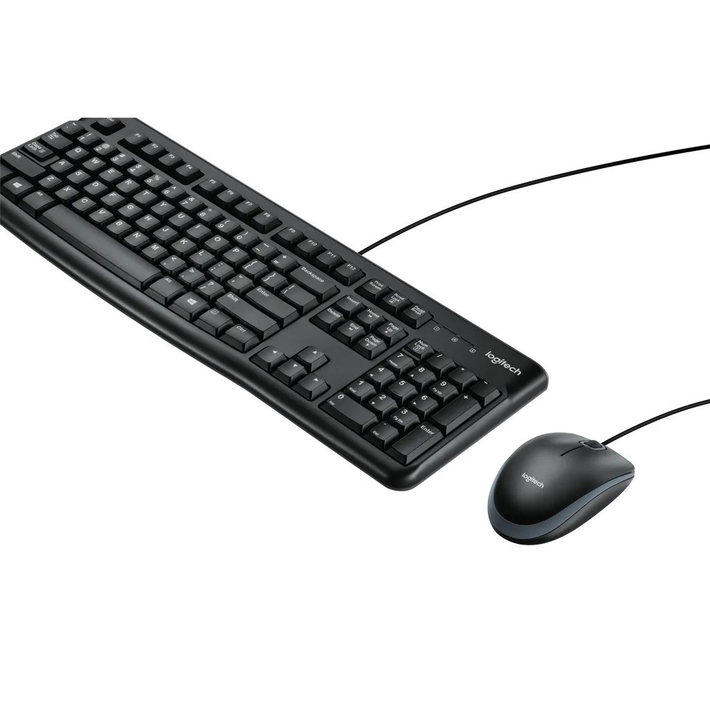 Logitech MK120 Wired Desktop Combo Black
