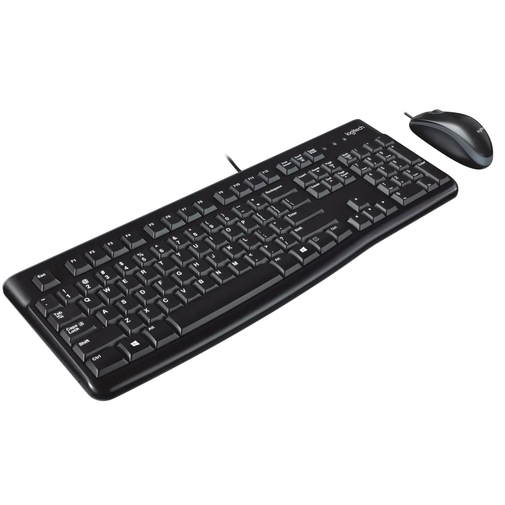 Logitech MK120 Wired Desktop Combo Black
