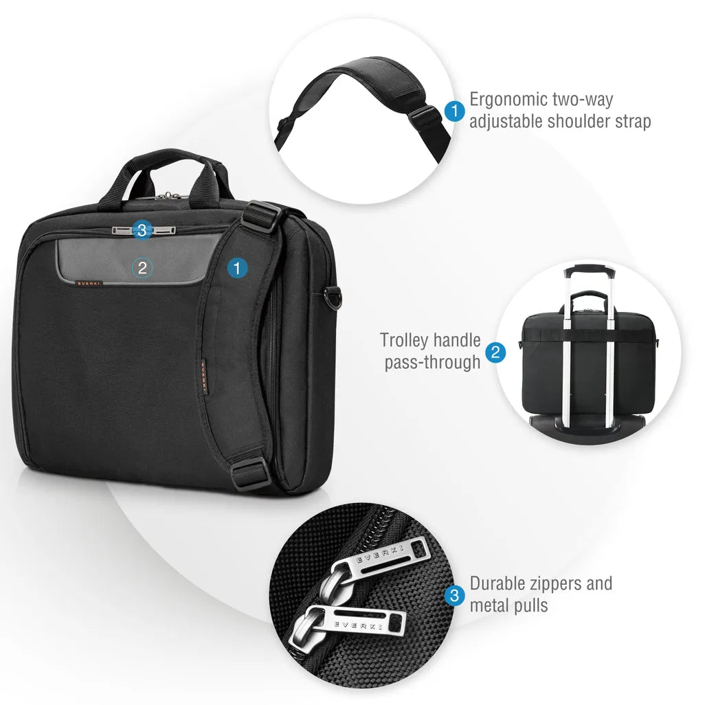 Everki EKB407Nch17 Briefcase 17.3" Black